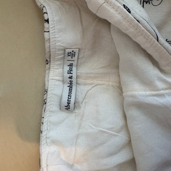 Abercrombie and Fitch Linen Blend Printed Set xs/s - Picture 6 of 9